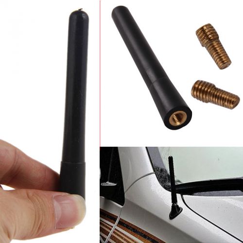 Short stubby car auto roof antenna am/fm radio aerial mast screw type universal