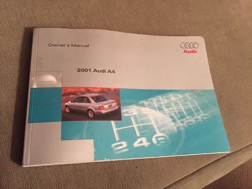 2001 01 audi a4 owners manual
