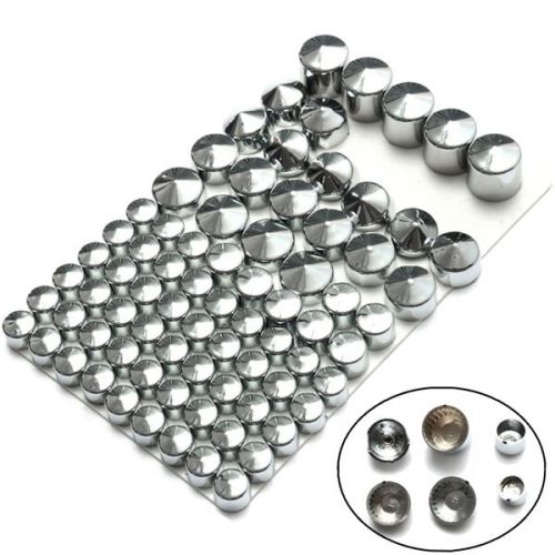 78pcs chrome bolt toppers cover caps kit for harley davidson dyna glide