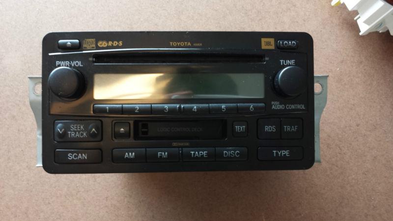 Toyota tundra sequoia jbl rds radio stereo 6 disc changer cd player oem factory