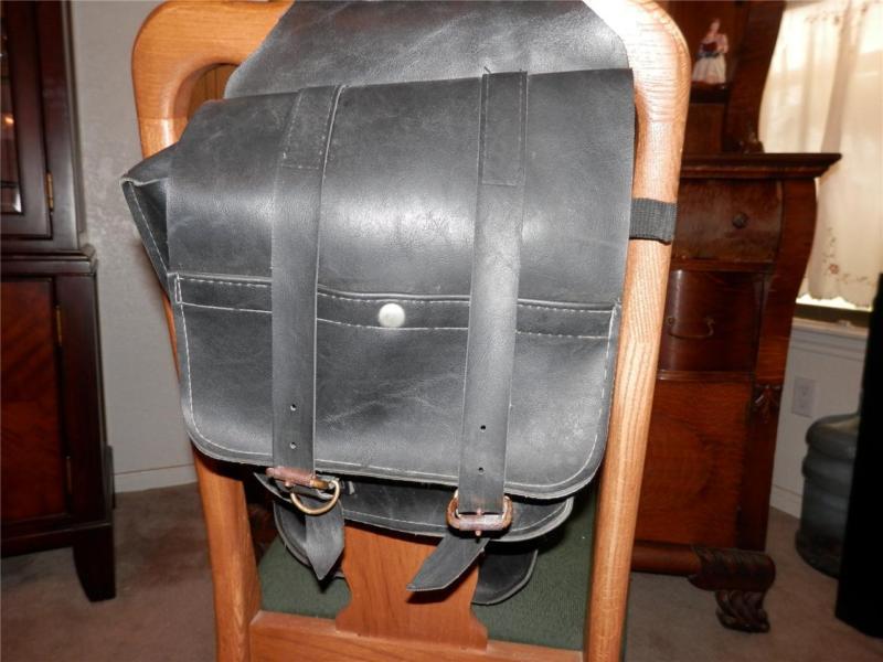 Willie and max black compact 10 1/2" x 12" saddlebags motorcycle luggage