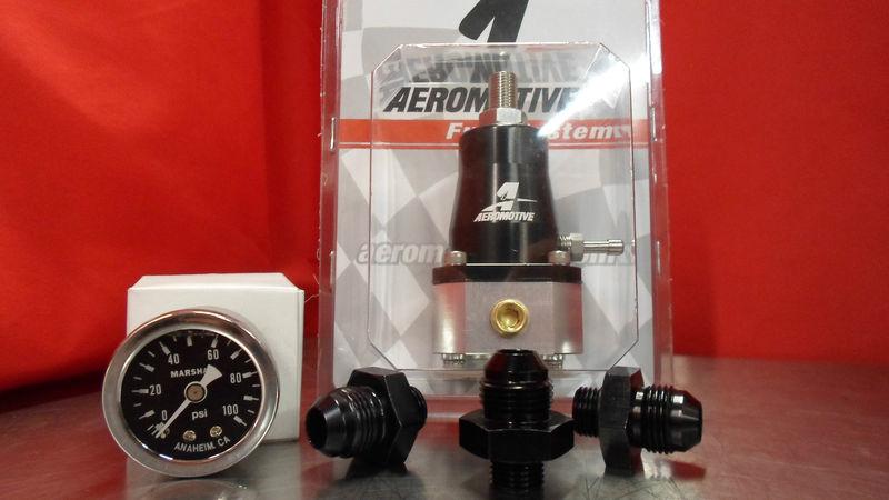 Aeromotive regulator and gauge and fitting kit (3) 6-an to 8-an 13129