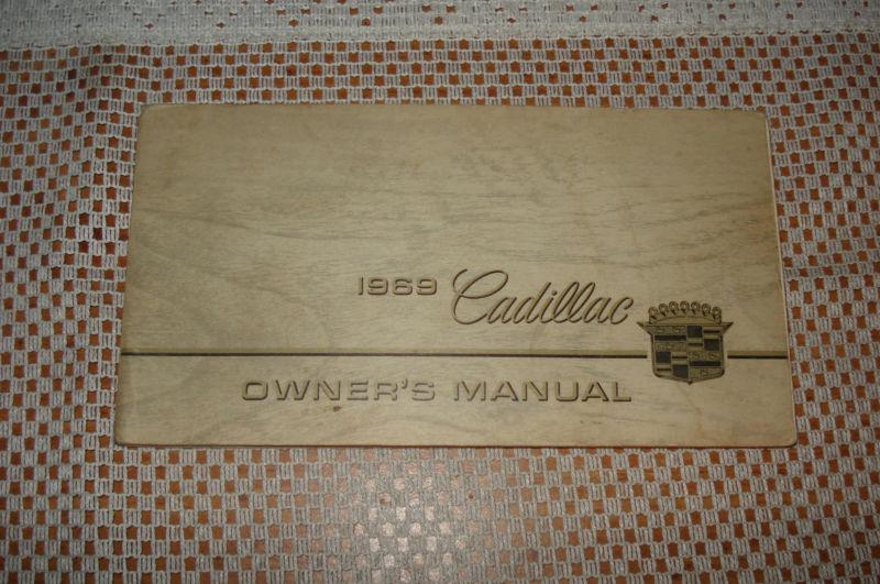 1969 cadillac owners manual original glove box book rare