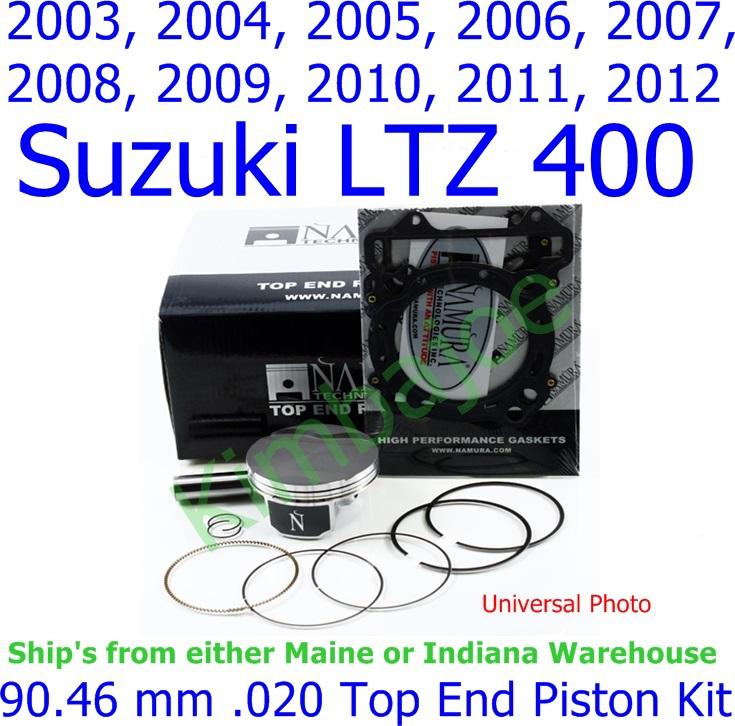 2003-2012 suzuki ltz 400 namura 90.46 mm .020 top end piston kit