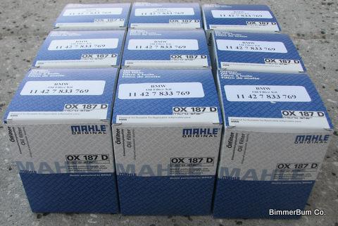 Lot of 9 mahle bmw oil filter kits oem m roadster z4 s54 s52 s50 coupe z3 mz3