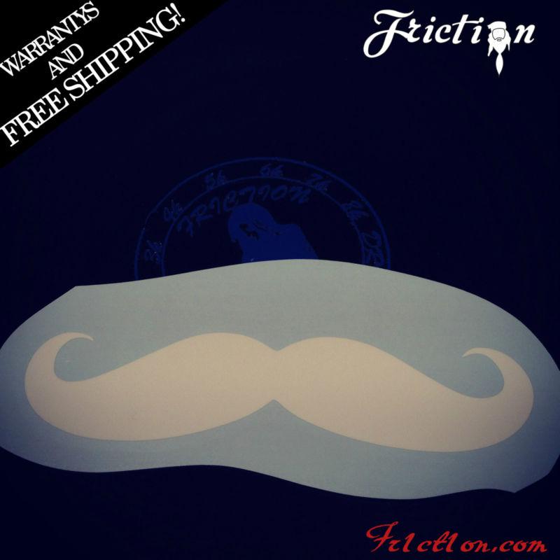 Mustache sticker decal vinyl jdm euro drift illest fatlace lol funny keep calm 