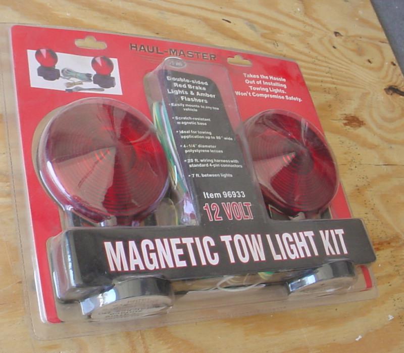  magnetic tow light kit 12v - new  -  harbor freight haul-master