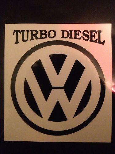 Jetta turbo diesel decal