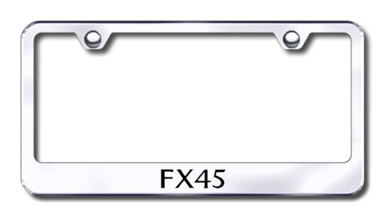 Infiniti fx45  engraved chrome license plate frame made in usa genuine