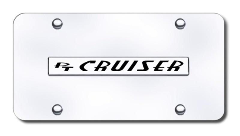 Chrysler ptc name chrome on chrome license plate made in usa genuine