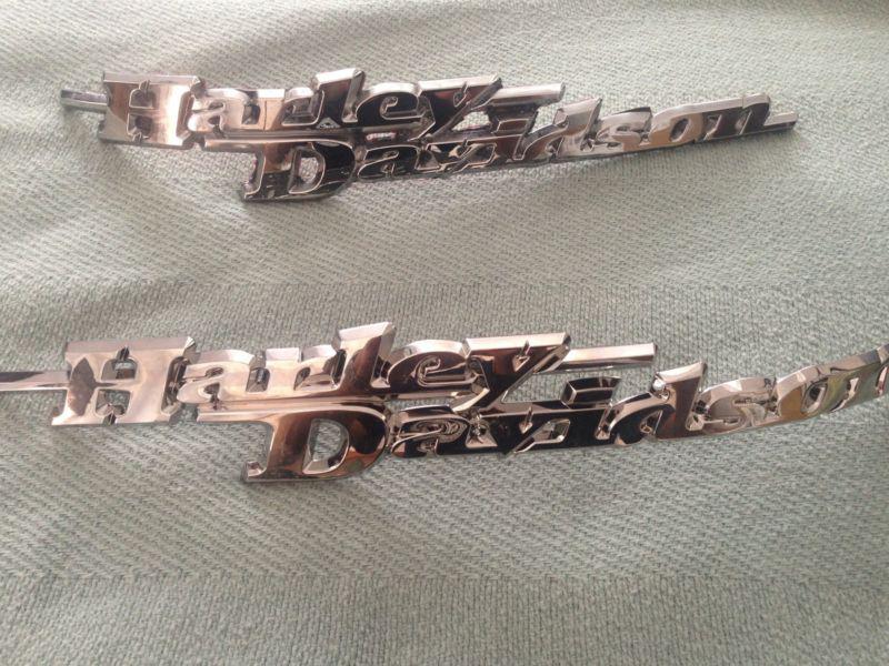 Chrome harley davidson touring fuel gas tank emblems 97-13 and more