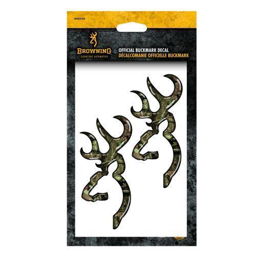 Browning buckmark  3 - d graphic logo decal - 2 pack, 3d car, truck, auto