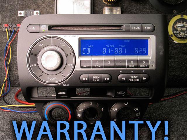 Honda fit cd disc mp3 player radio stereo rear aux 4 ipod 07 08 39101-sln-c010