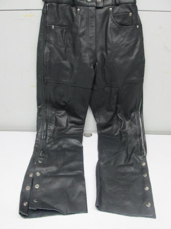 River road women's 5 pocket leather motorcycle pants 8
