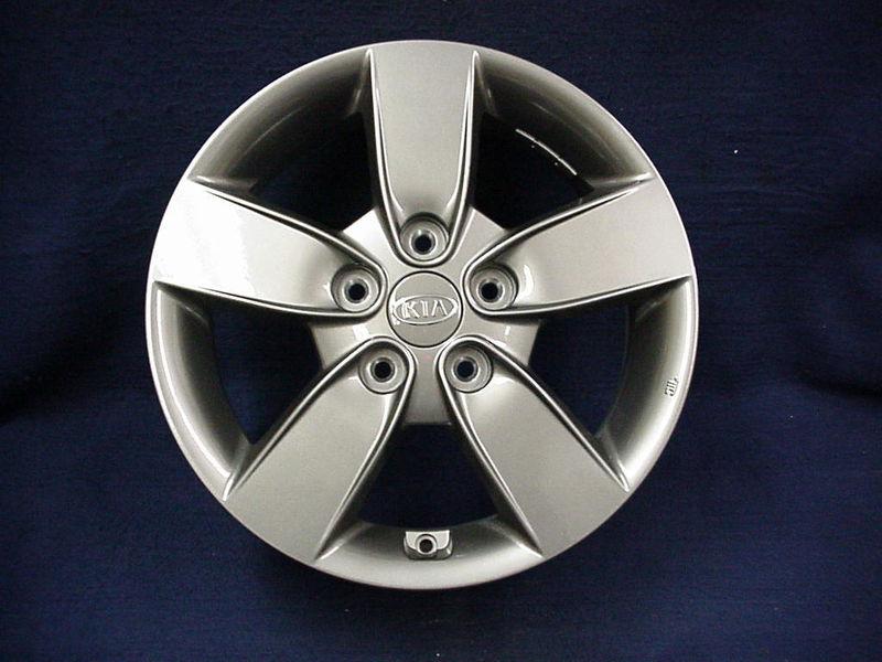 Kia forte 10-12 16" 5 spoke charcoal alloy / aluminum wheels - set of 4 