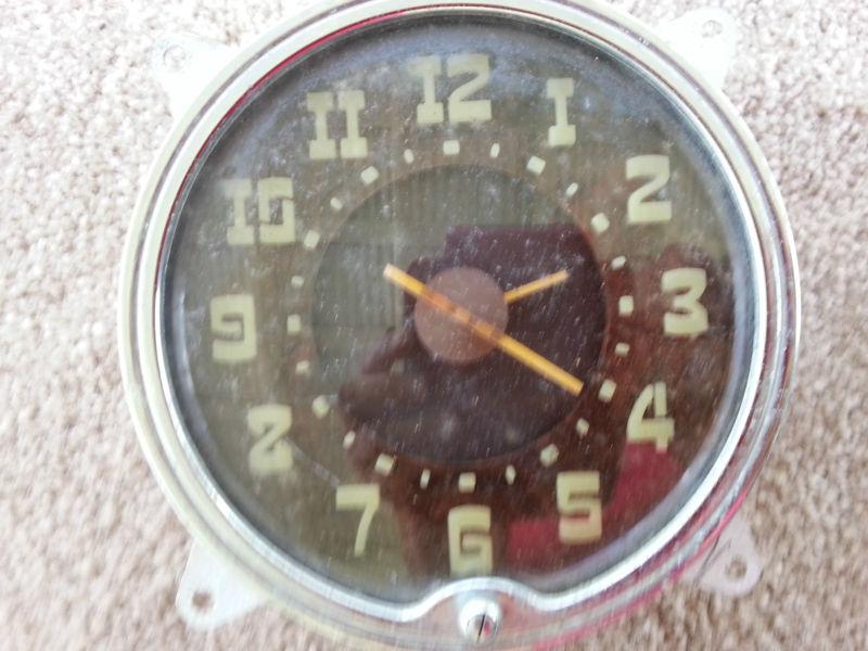 Vintage dash clock - stamped june 48