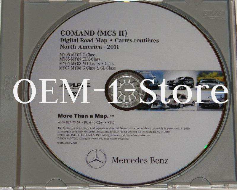 2007 08 mercedes gl450 gl320 g500 g55 amg navigation mcsii map cd dvd 2011 8.0  