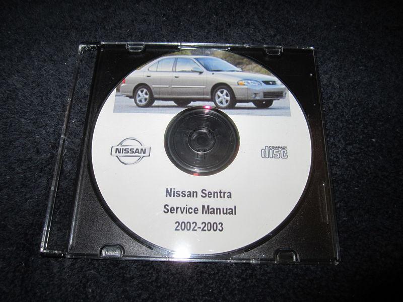 2002-2003 nissan sentra shop service manual mechanic car repair cd
