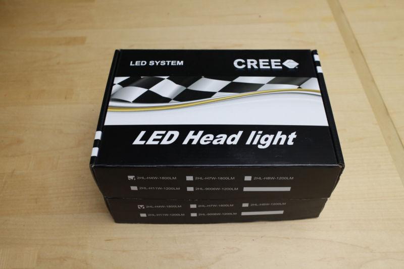 H11, h8, h9 led headlight kit 1800 lumens 250% brighter than halogen usa ship