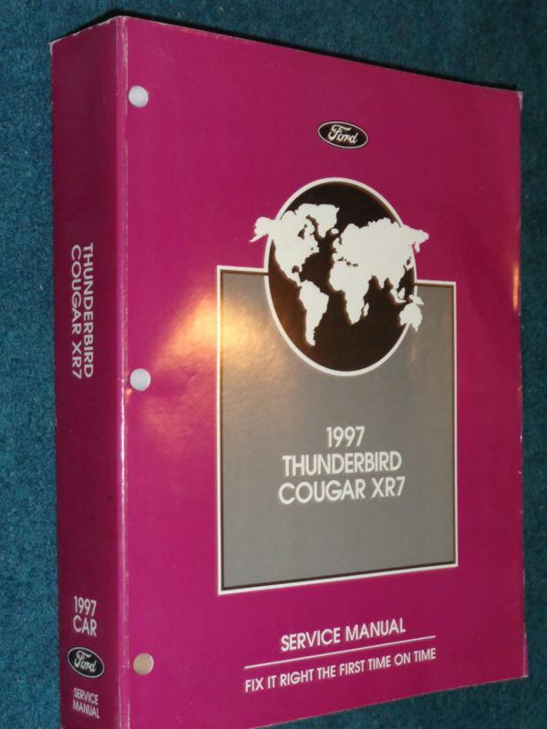 1997 ford thunderbird / mercury cougar xr7 shop manual / service book