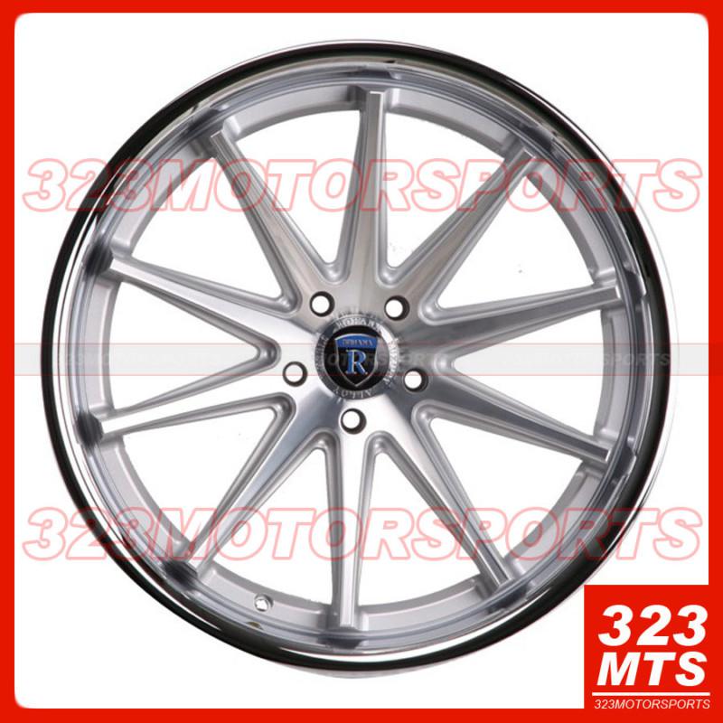 20" rohana rc10 machined silver stainless steel wheels rims audi mercedes suzuki