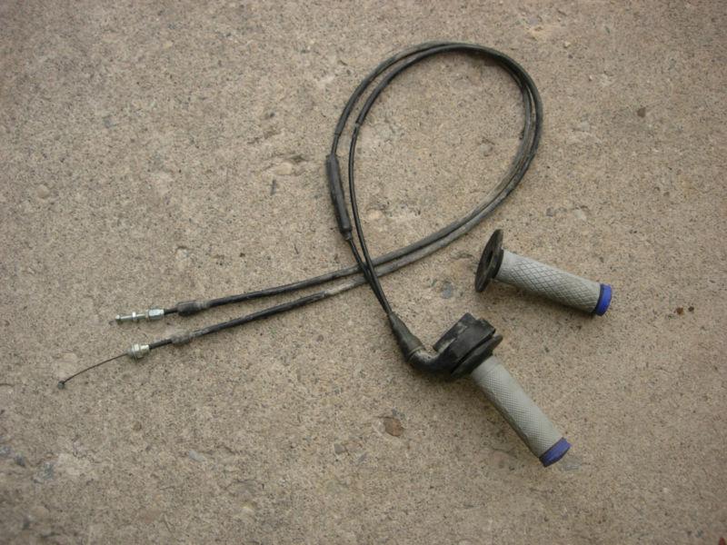 Yamaha yz450f throttle assembly twist cables grips yz 450f 2004