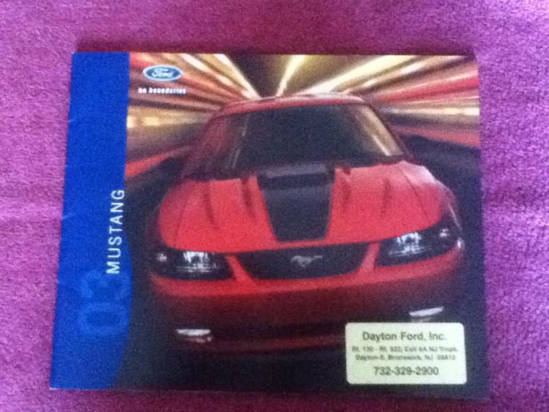 Ford mustang 2003 showroom brochure, gt mach 1