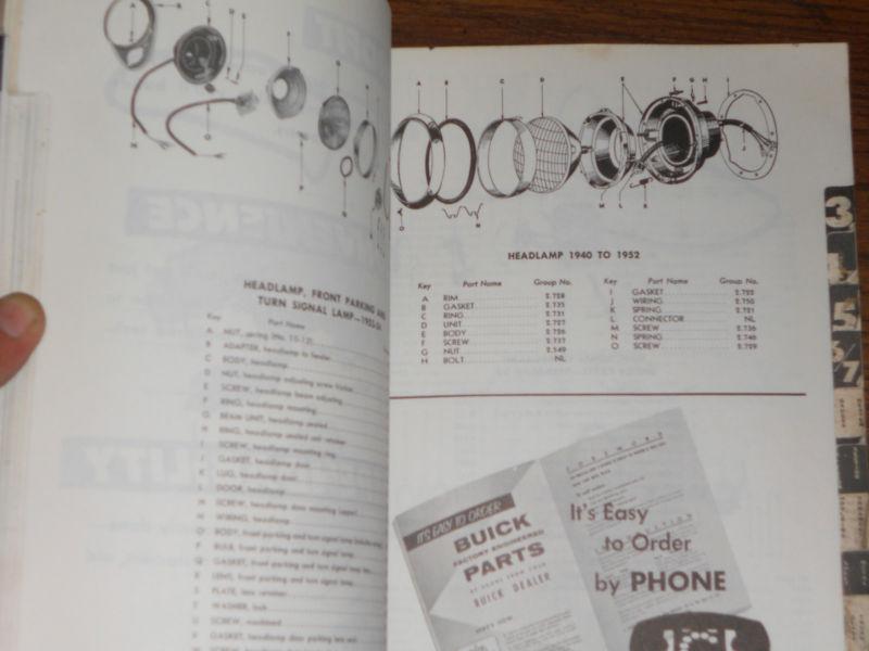 Sell 1950-1957 BUICK CHASSIS & BODY WHOLESALE PARTS CATALOG / ORIGINAL