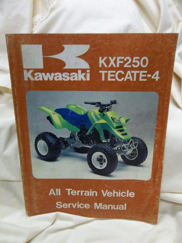 1987 1988 kawasaki kfx250 tecate-4 tecate 4 oem service manual atv quad