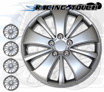 Metallic silver 4pcs set #615 14" inches hubcaps hub cap wheel cover rim skin