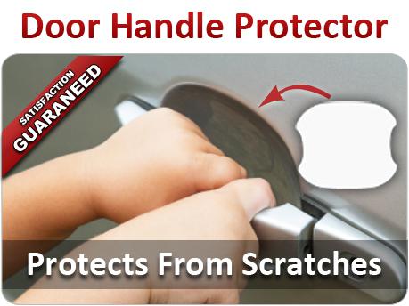 Invisible 4 x clear car door handle paint scratch protection film sheet - ppf