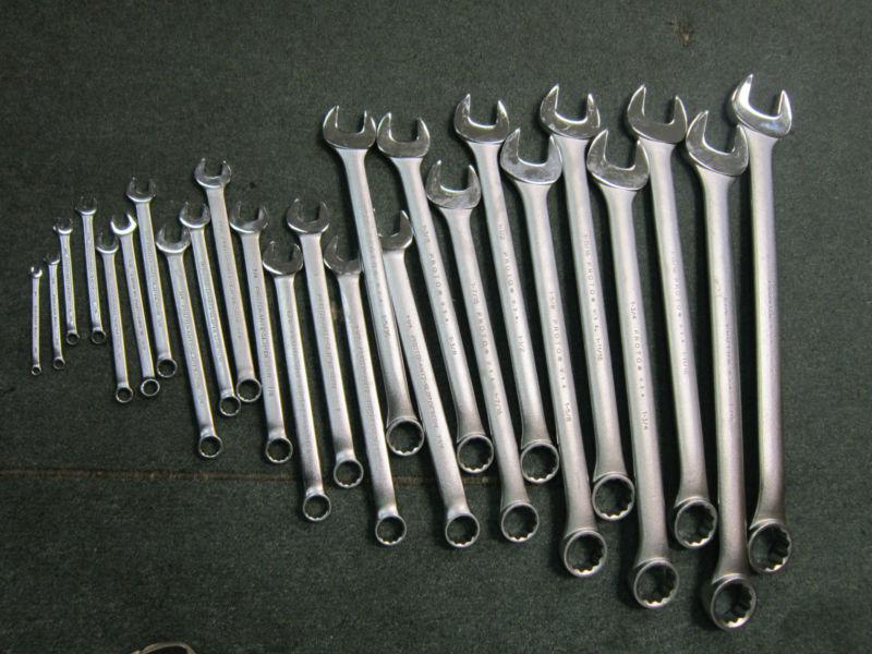 Proto professional 25pc wrench set u.s.a. anti-slip grip 2"-1/4