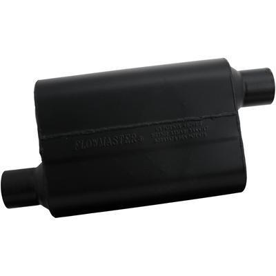 Flowmaster muffler super 44 series 2 1/2" inlet/2 1/2" outlet steel black ea