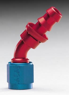 Aeroquip socketless hose end -12 an socketless barb female 45 degree fbm1525