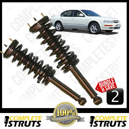 Nissan maxima rear quick complete struts & coil spring + mounts pair 95-99