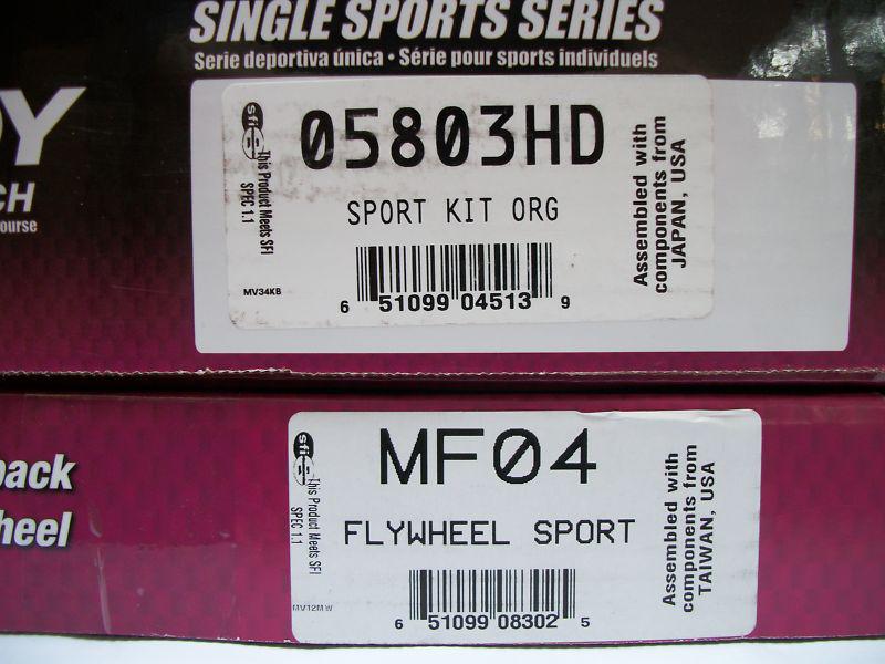 Uc074 exedy racing 05803hd clutch kit & mf04 lw flywheel lancer evo 8 & 9