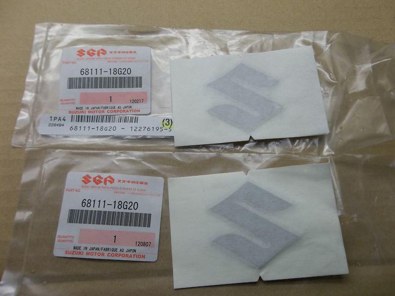 New 2011 suzuki gsf1250 1250 bandit chrome "s" gas tank emblems *b36e