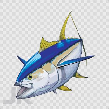 Decals stickers fish salt water yellowfin tuna l 0500 xf9f4