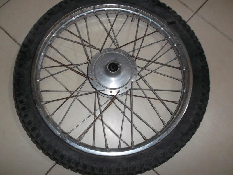 Kawasaki 100 g5 bushmaster oem front rim 1974