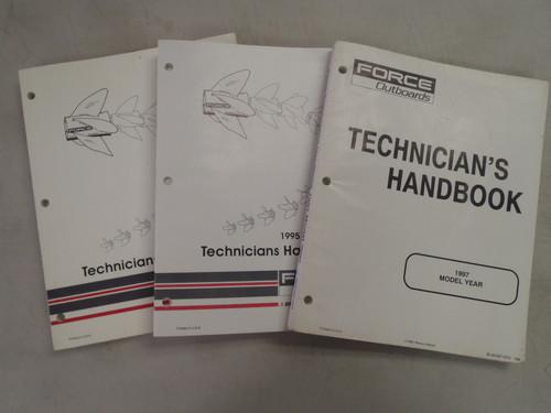 Used force outboards 1994,1995,1997 factory technicians handbooks