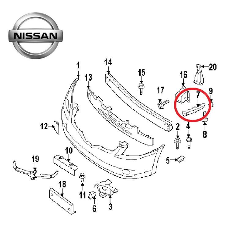Nissan 62220ja01a genuine oem factory original side bracket