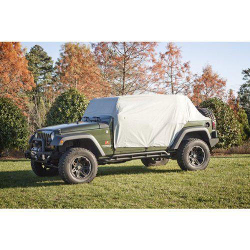 Rugged ridge gray weather lite cab cover for jeep jk wrangler unlimited