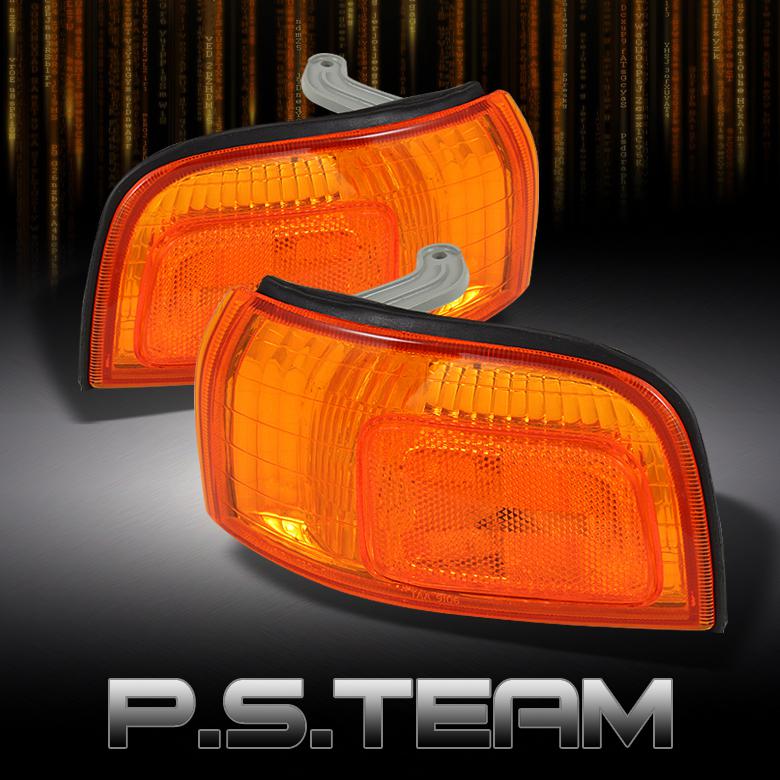 90-91 accord jdm amber corner signal lights lamps pair left+right