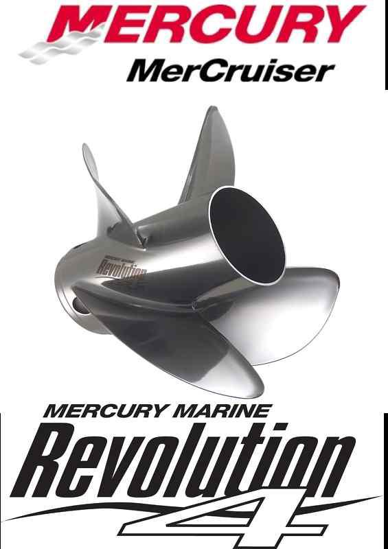 New oem mercury mercruiser  rev4 propeller 48-857030a46 14 5/8 x 23 rh ss 3 bl.