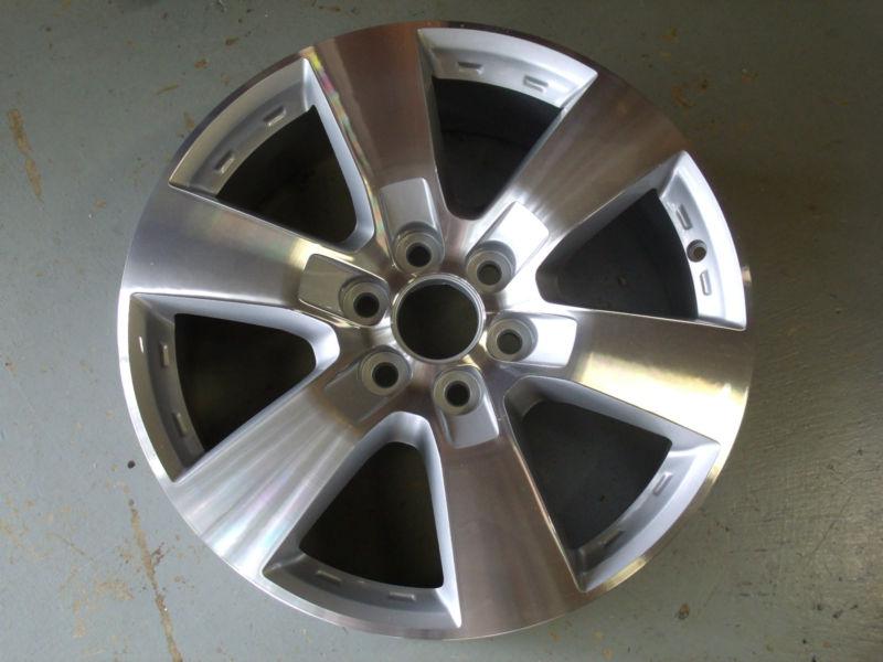 2009-2013 chevrolet traverse wheel, 20x7.5, 6 spoke machined silver