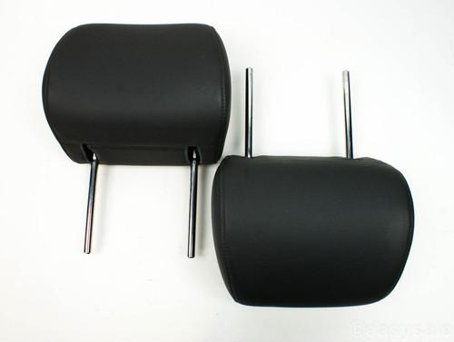Pair of lexus lx470 gray leather seat headrest '98-06 grey head rest