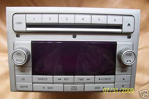 06 - 09- lincoln mkz -oem 6 disc cd changer in dash mp3