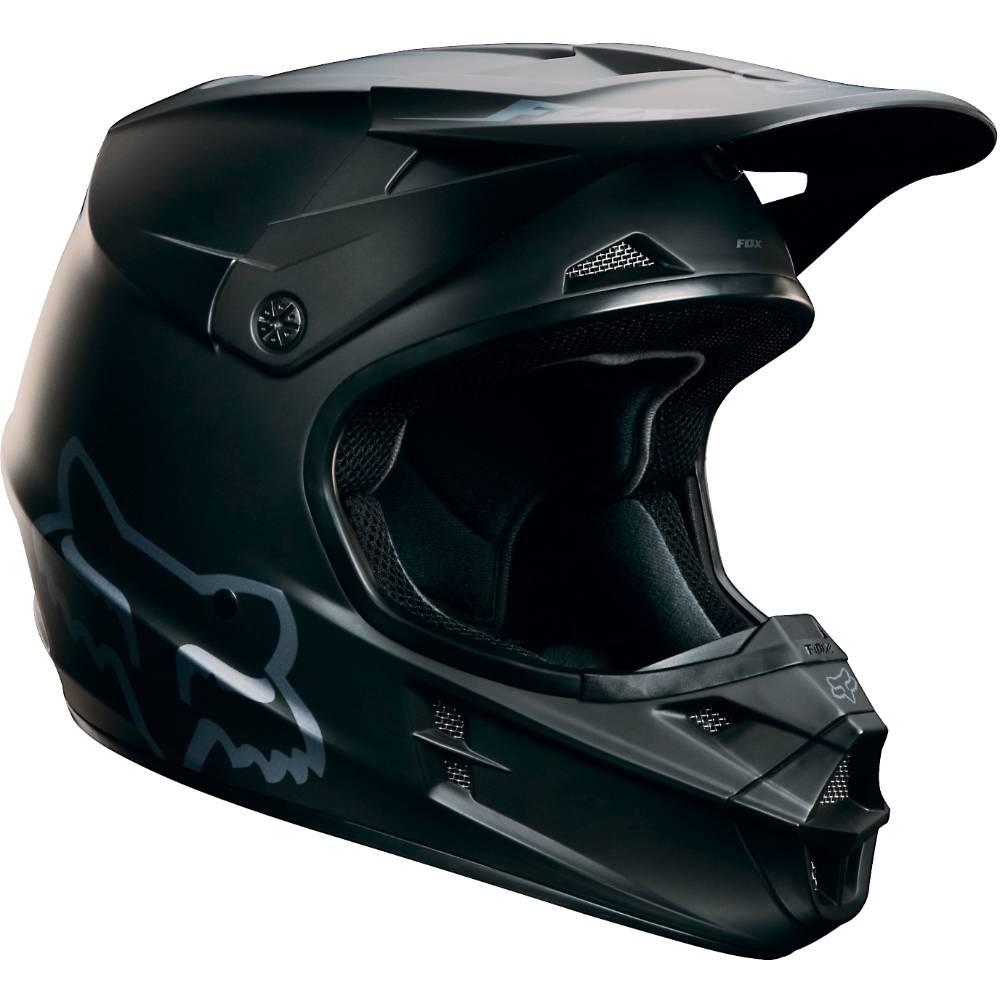Fox racing youth v1 matte helmet black