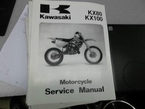 Factory oem kawasaki 1991-1997 kx80 / kx100 service manual 