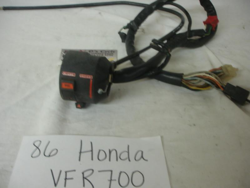 86-87 honda vfr-700 left headlight switch with choke cable. good used oem